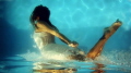   Head Heels Taken Nikon D80 ewamarine housing swimming pool. Model Demi Duncan ewa-marine ewa marine pool  